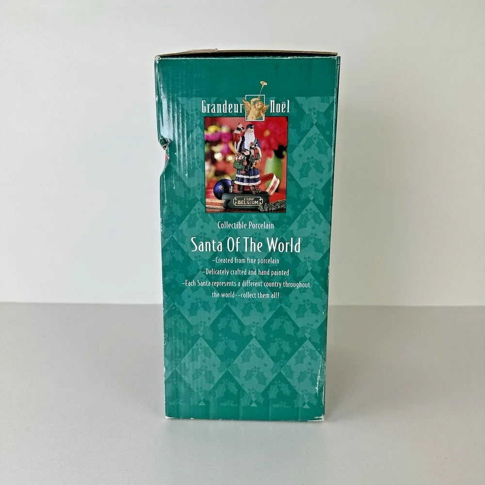Grandeur Noel Santa of the World Hand Painted Olde World 1900 Belgium‎ With Box